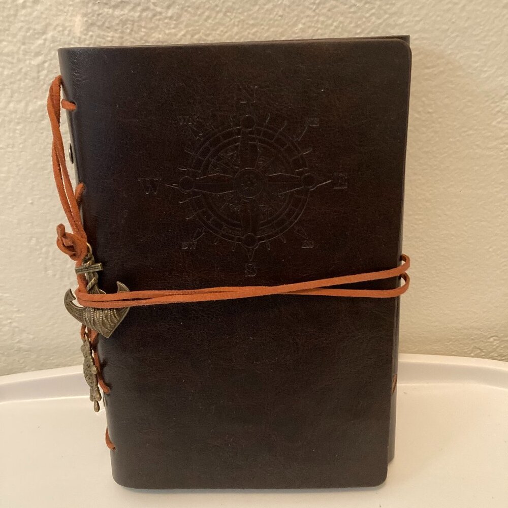 Nautical journal  - leather and paper